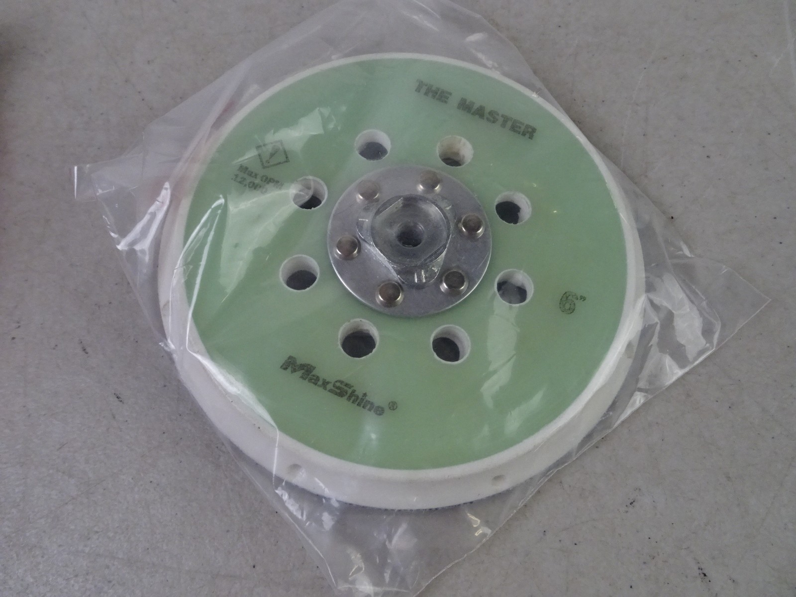 6” Hook & Loop Dual Action Backing Plate – Universal Fit for High Speed DA