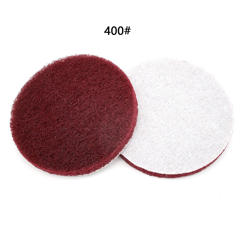 7″ 180mm Hook & Loop Scouring Pad Flocking Sanding Discs 240- 800 Grit Polishing