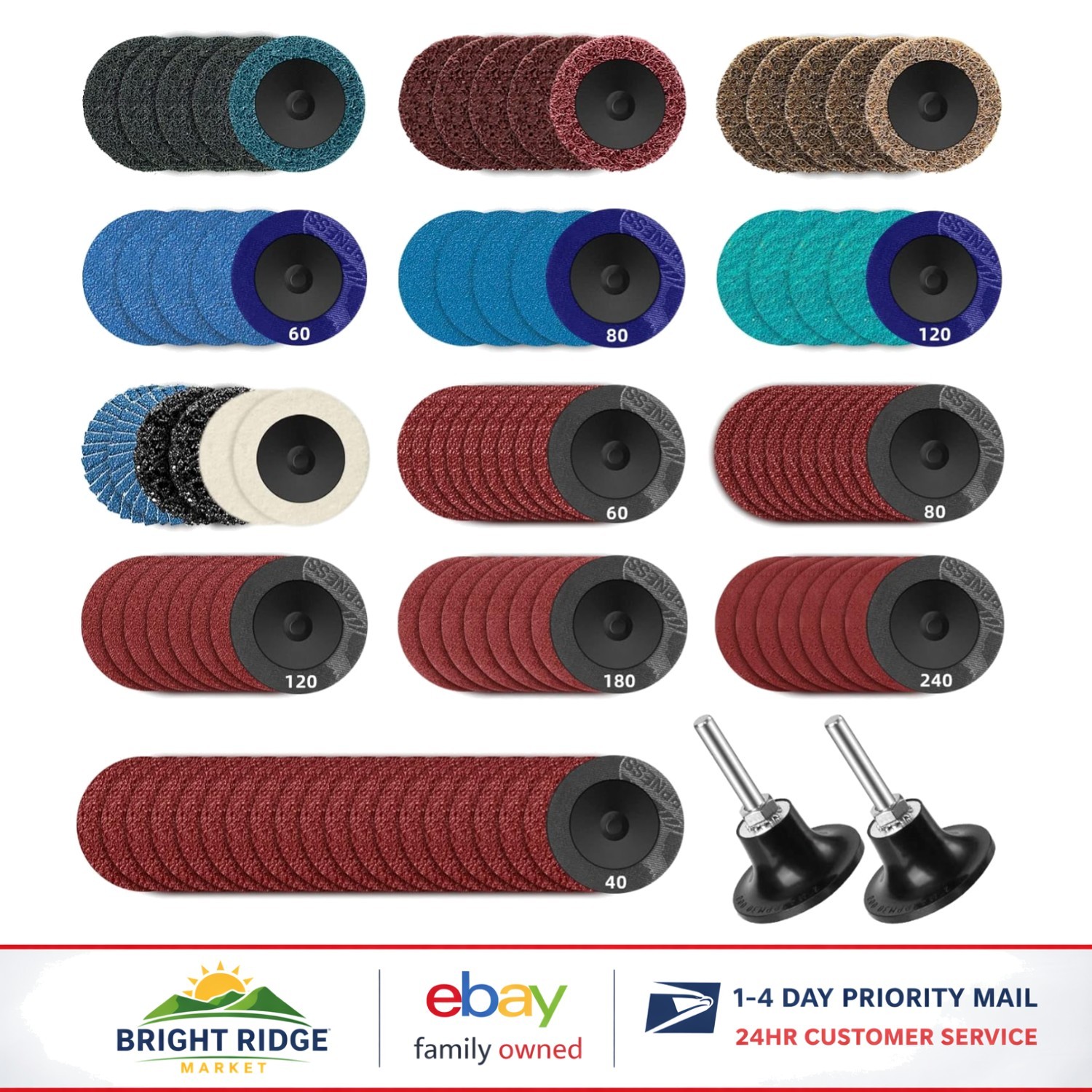 Durable Surface Prep Discs for Rust and Paint Removal, Compatible with Grinders