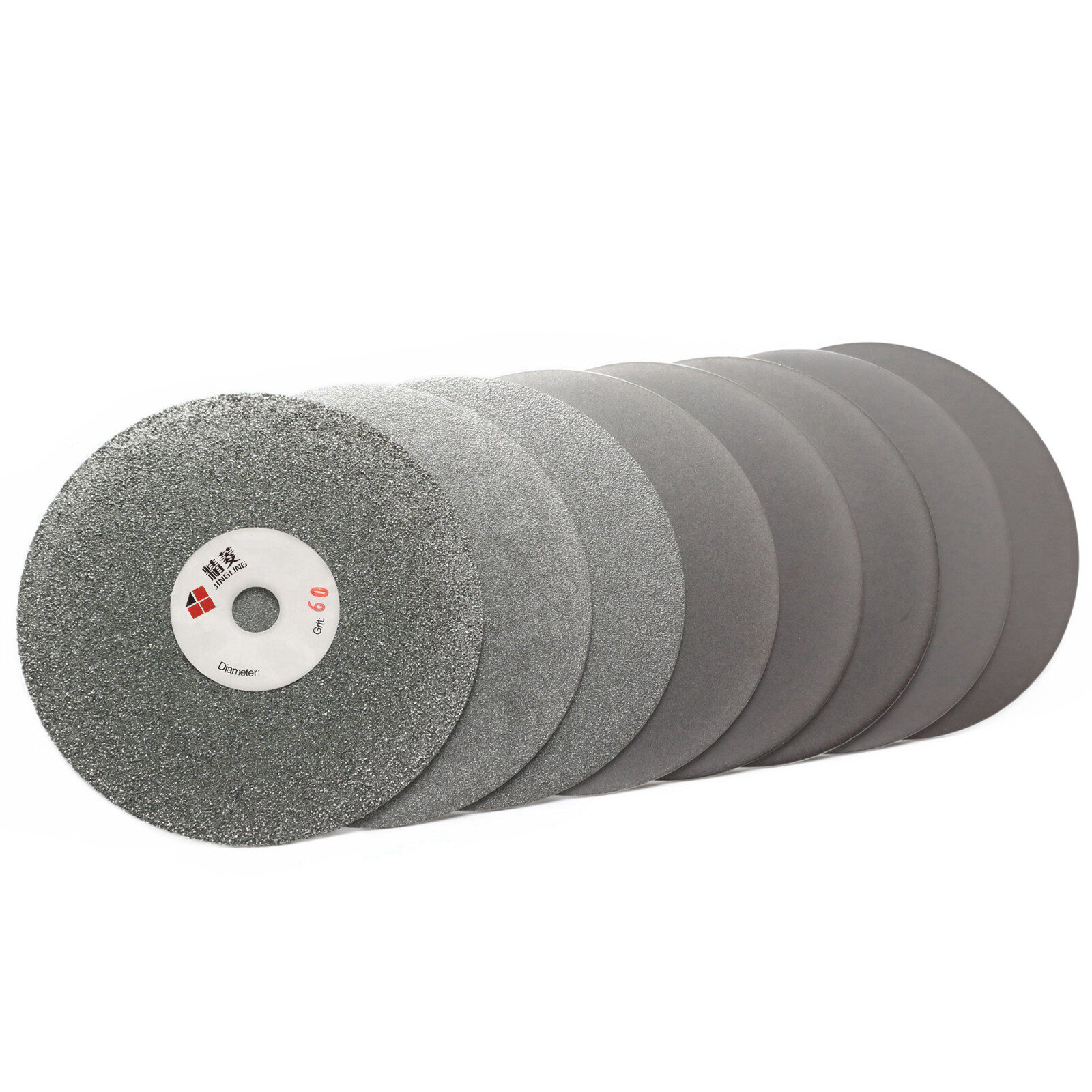 6Pcs 6″ 150mm Grit 60-3000 Diamond Grinding Discs Set Flat Lap Disk Stone Tools