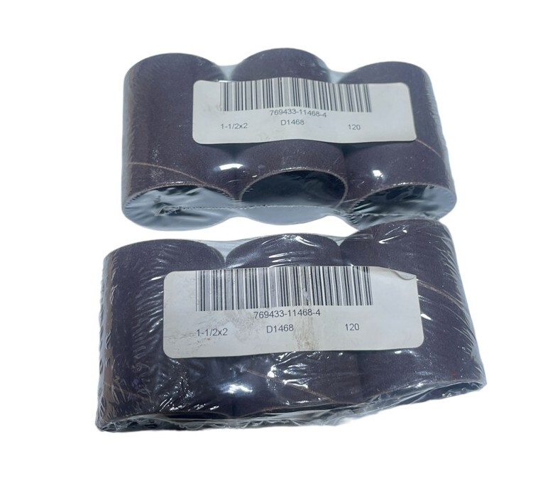 D1468 Hard Sanding Sleeves 1-1/2″ x 2″ 120 Grit (Pack Of 6) **FREE SHIPPING**