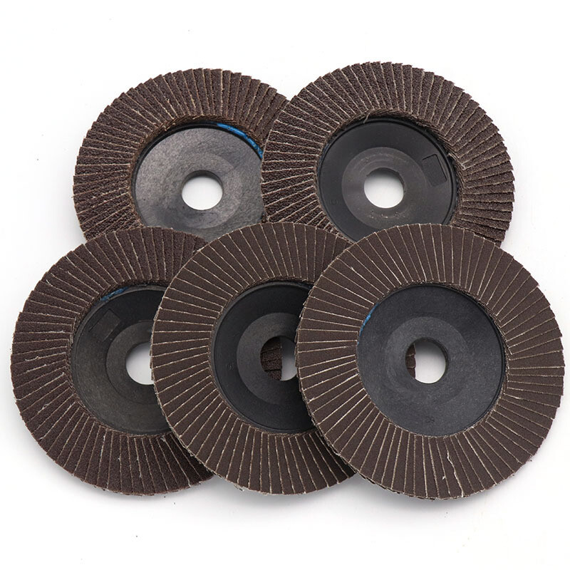 4″100mm 16mm Hole Dia Flap Disc Sanding Abrasive Wheel Grit 60-320 Angle Grinder