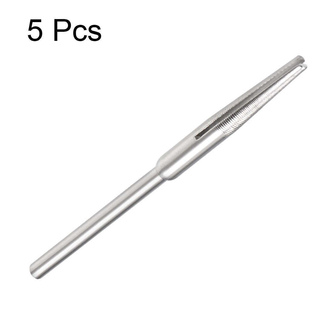 5pcs 2.35mm Shank Split Mandrel Tapered Sandpaper Holder Sanding Disc
