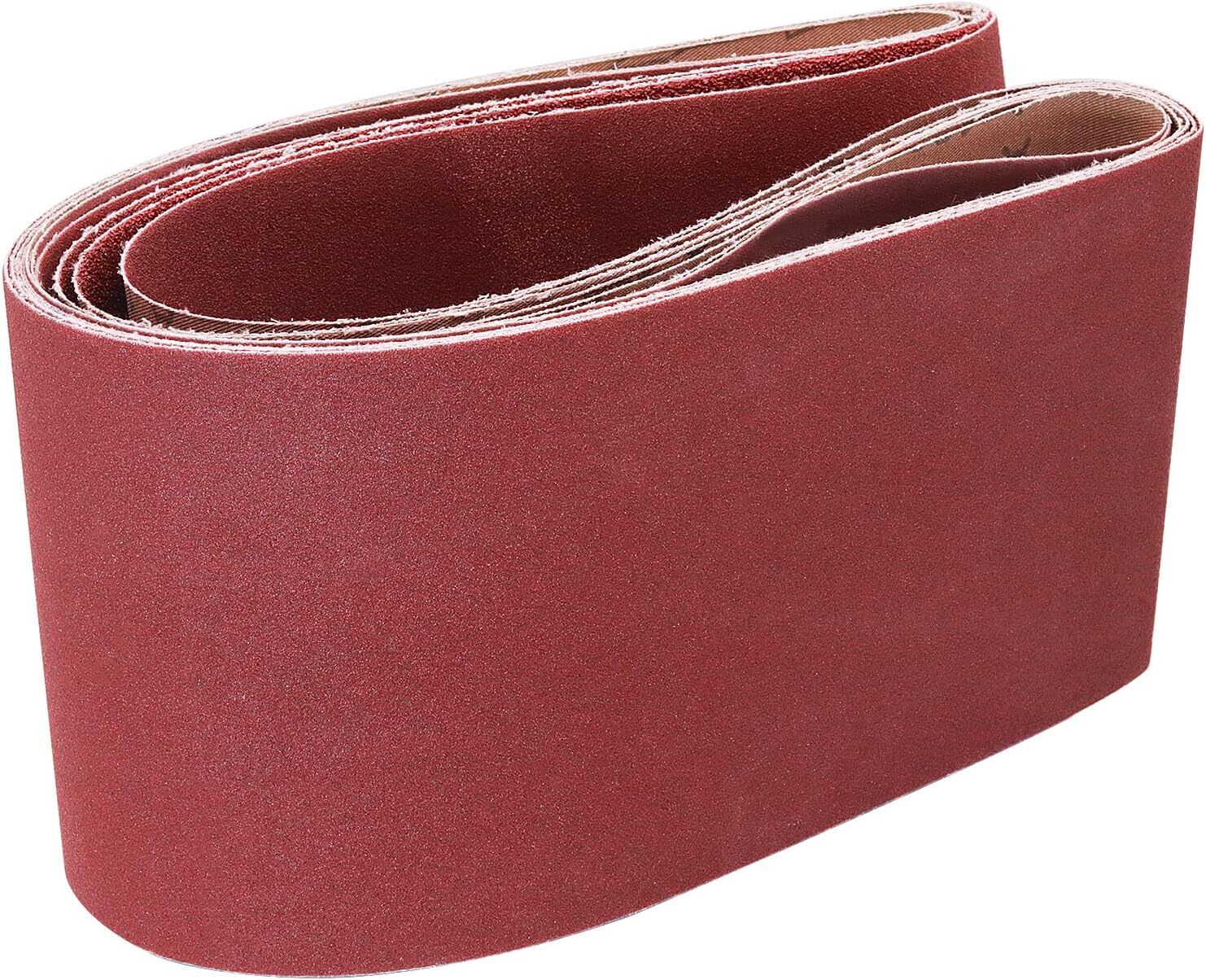 6PACK 6 x 48 inch Sanding Belts 60 Grit Aluminum Oxide Sander Paper For Metal