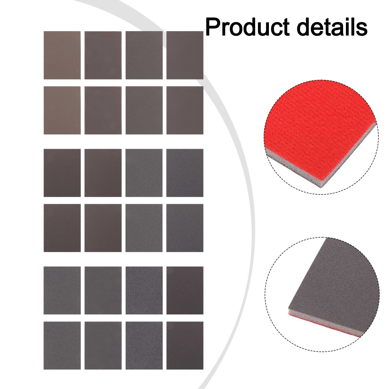 Various Grit Sandpaper Sheets for Automotive Paint and Metal Finishing