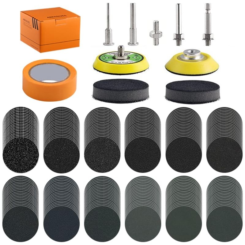 240pcs SiC 2inch Sanding Discs Pad Variety Kit for Drill Grinder Rotary…