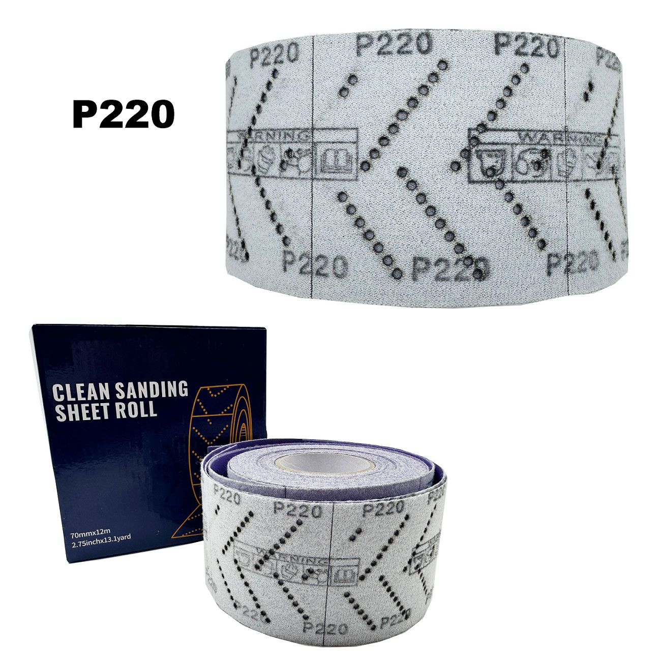 SATC 70mm x 12m Ceramic ‎Automotive Sanding Rolls P80-400 for Coating Removal