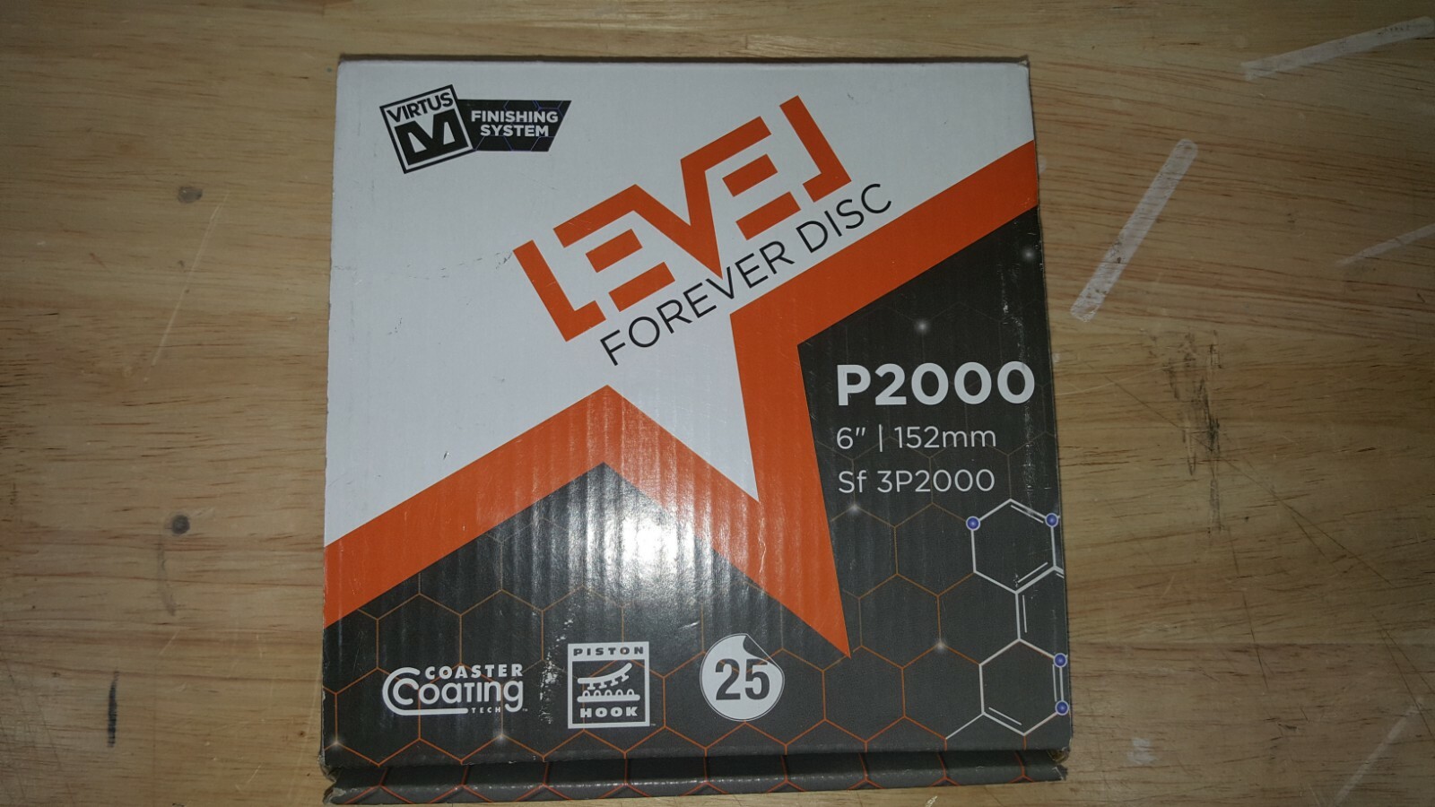 (25) Qty. of Level Forever Disc P2000 6″ 152mm SF 3P2000 Virtus Finishing System
