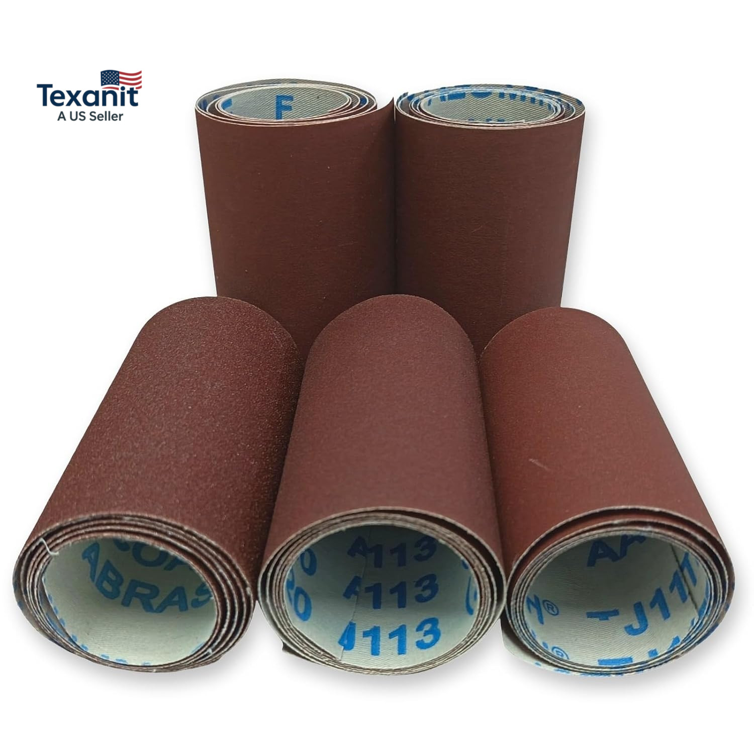 Sandpaper Roll 240# 400# 600# 800# 1000#, 5 PCS Aluminum Oxide Abrasive Emery Cl