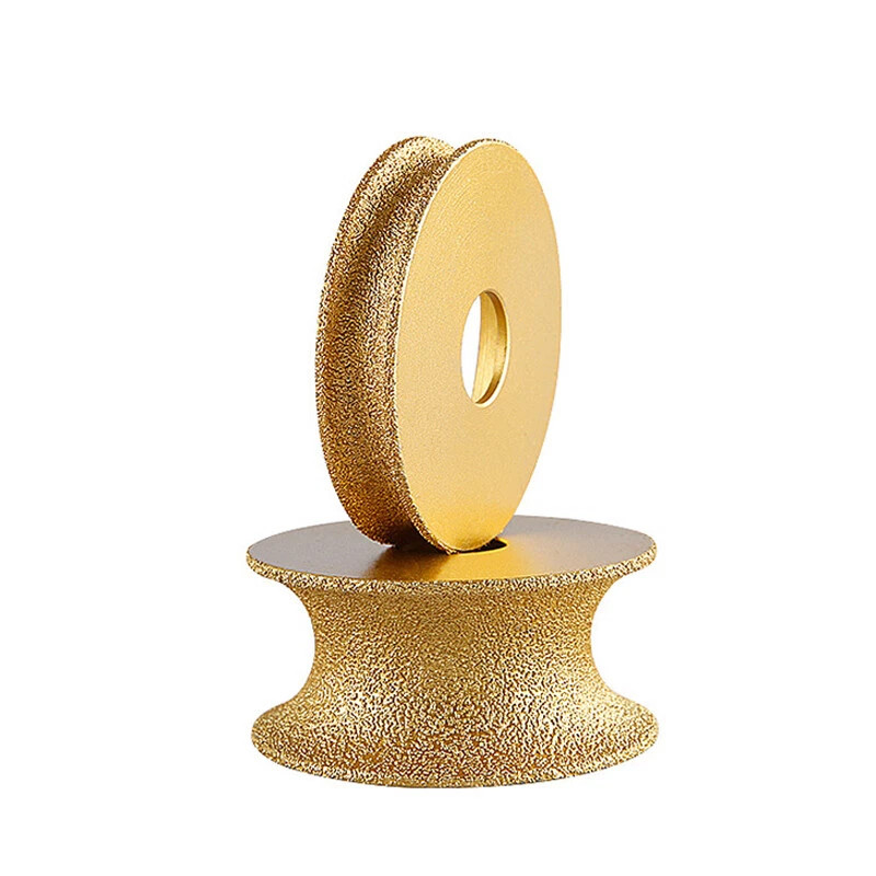 Vacuum Brazed Diamond Full Bullnose Edge Profile Grinding Disc Wheel Tool