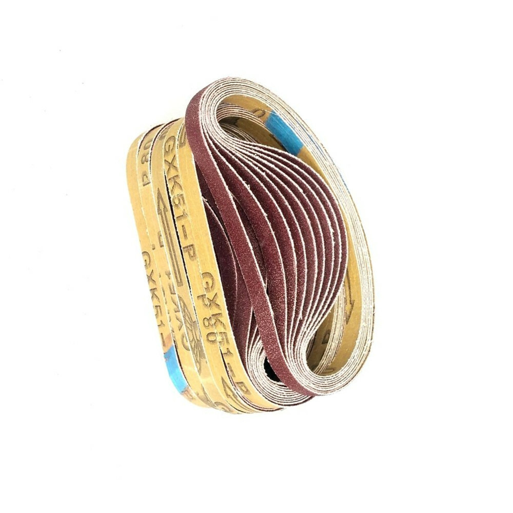 50 Pcs 330*10mm Abrasive Sanding Belts Bands P80 P60 P120 P180 P240 on Air Belt