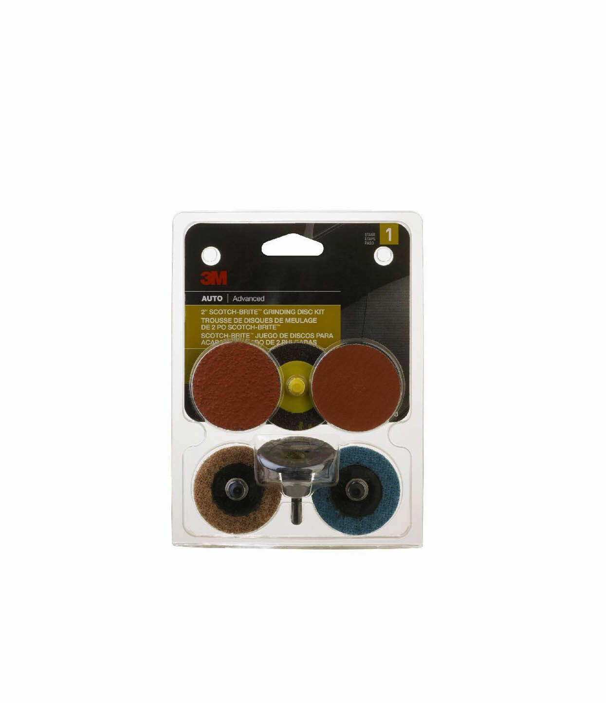 3M 03050 Scotch-Brite 2″ Drill Mounted Automotive Grinding/Sanding/Finishing Kit