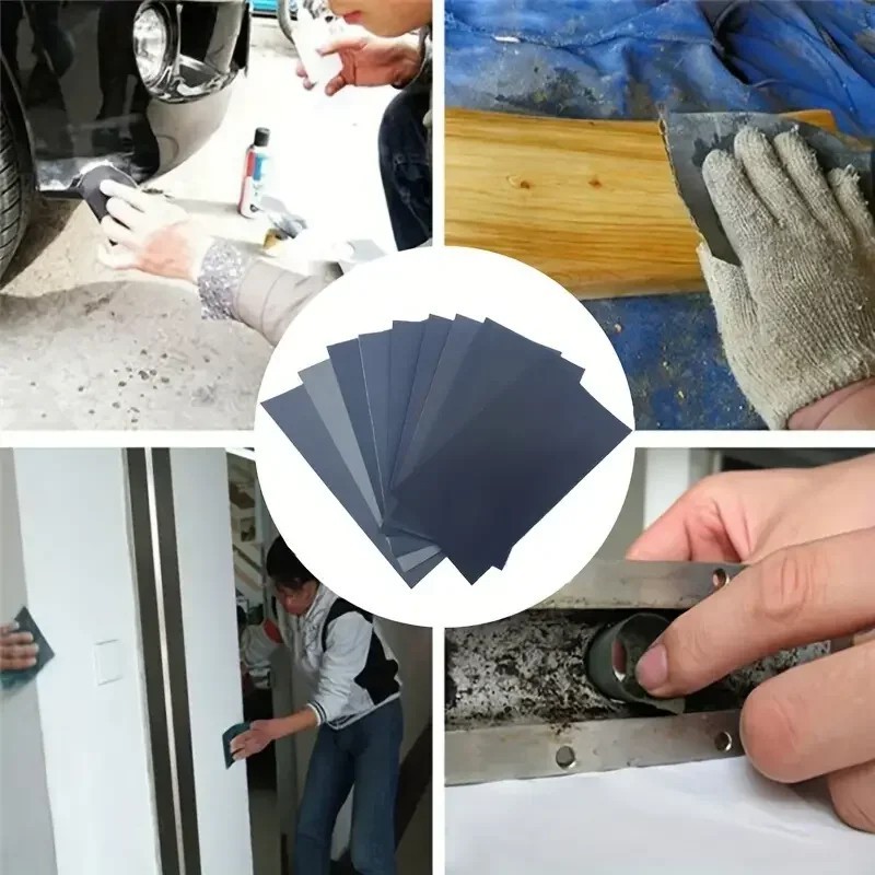 15PCS/Set Wet /Dry Sandpaper 400/3000 Grit Sand Paper Sanding Paper Abrasive