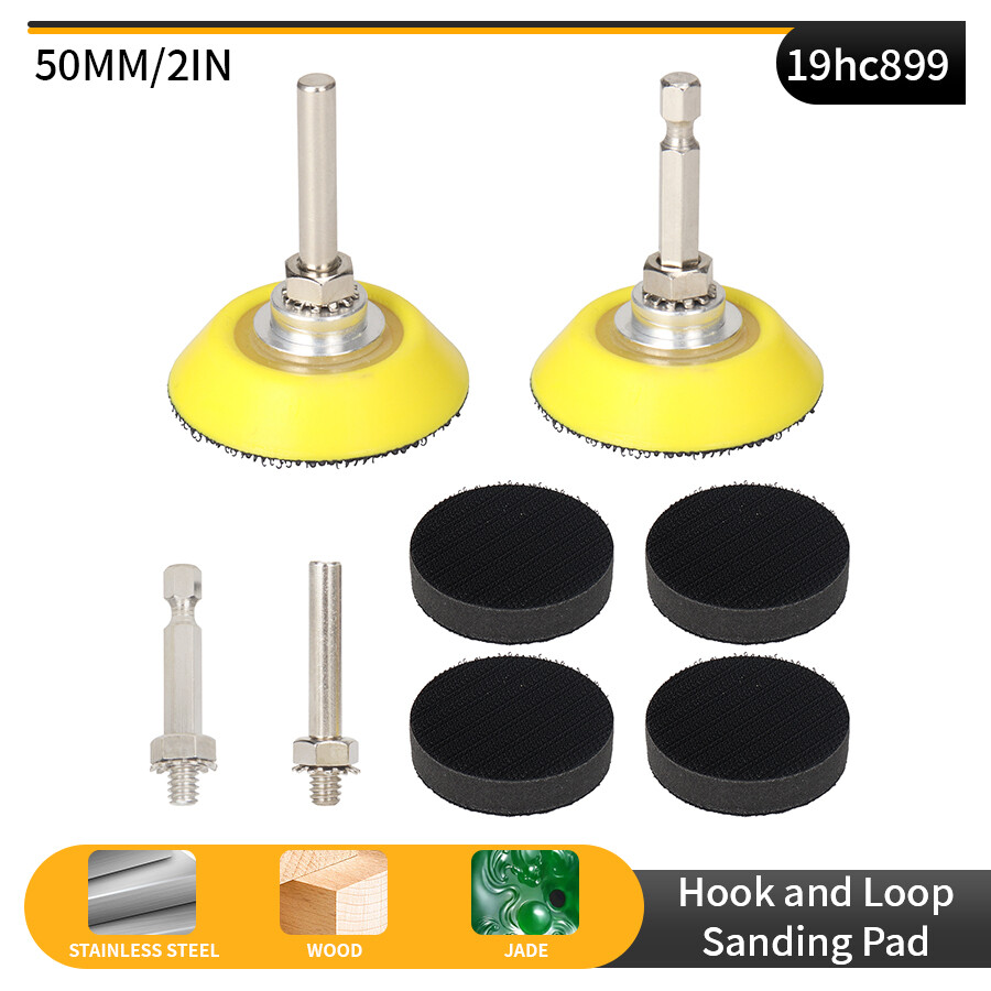 50mm 2 Inch Sanding Pad Hook & Loop Backing Plate F Angle Grinder Polishing Disc