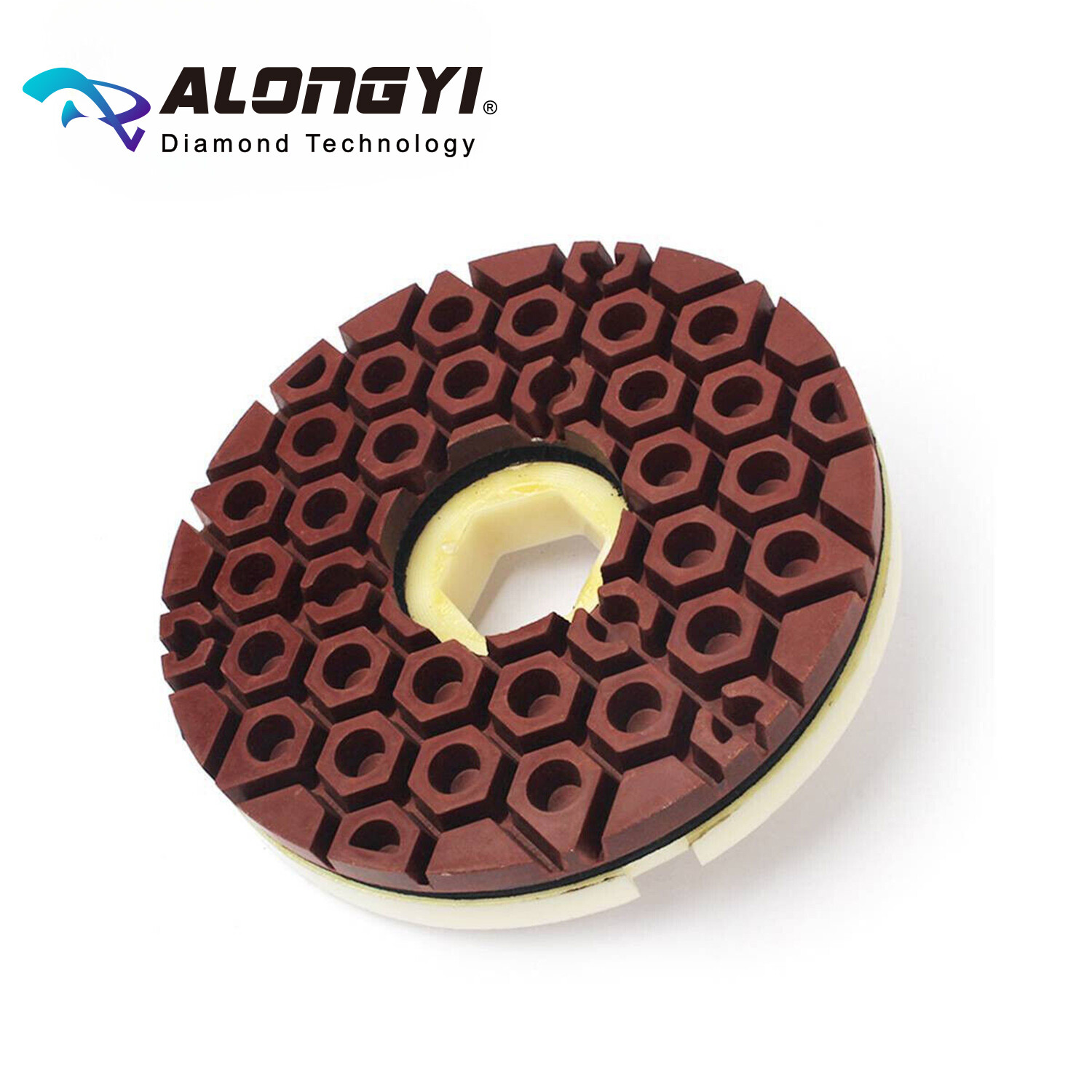 5″*5mm diamond edge grinding wheel back with snail clasp connection