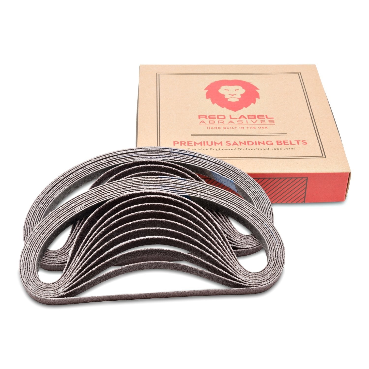 Aluminum Oxide Air File Sanding Paper Belts 1/2×18 Inch 60 Grit 20 Pack DIY