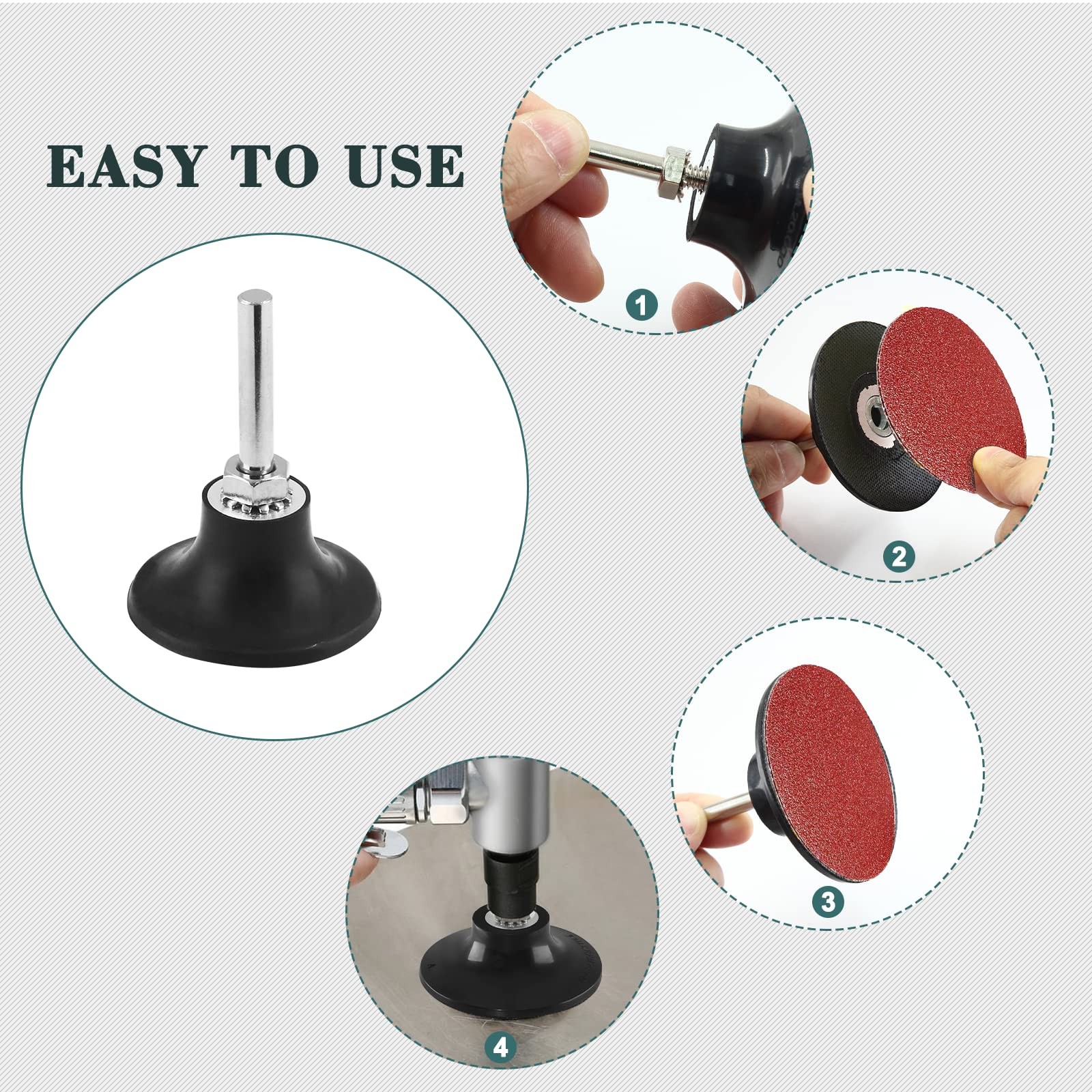 2 Pack Quick Change Disc Pad Holder, Roloc 2 Inch Sanding…