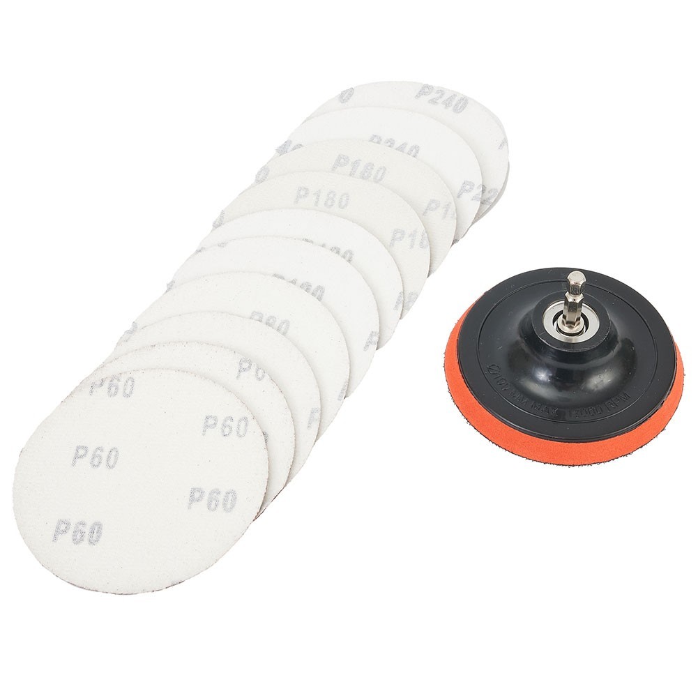 Sanding Disc Aluminium Oxide Hook&Loop M10 M10 Set Polyurethane Sanding