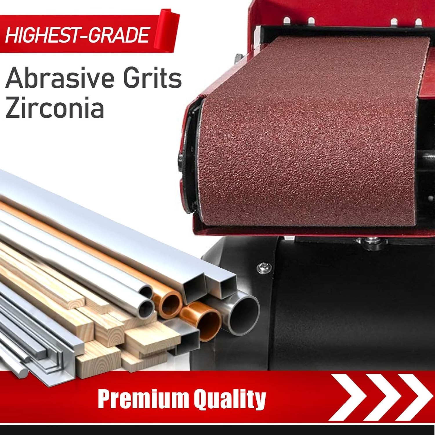 3×18 Sanding Belts – 21 Assorted Grits for Wood & Metal Finishing