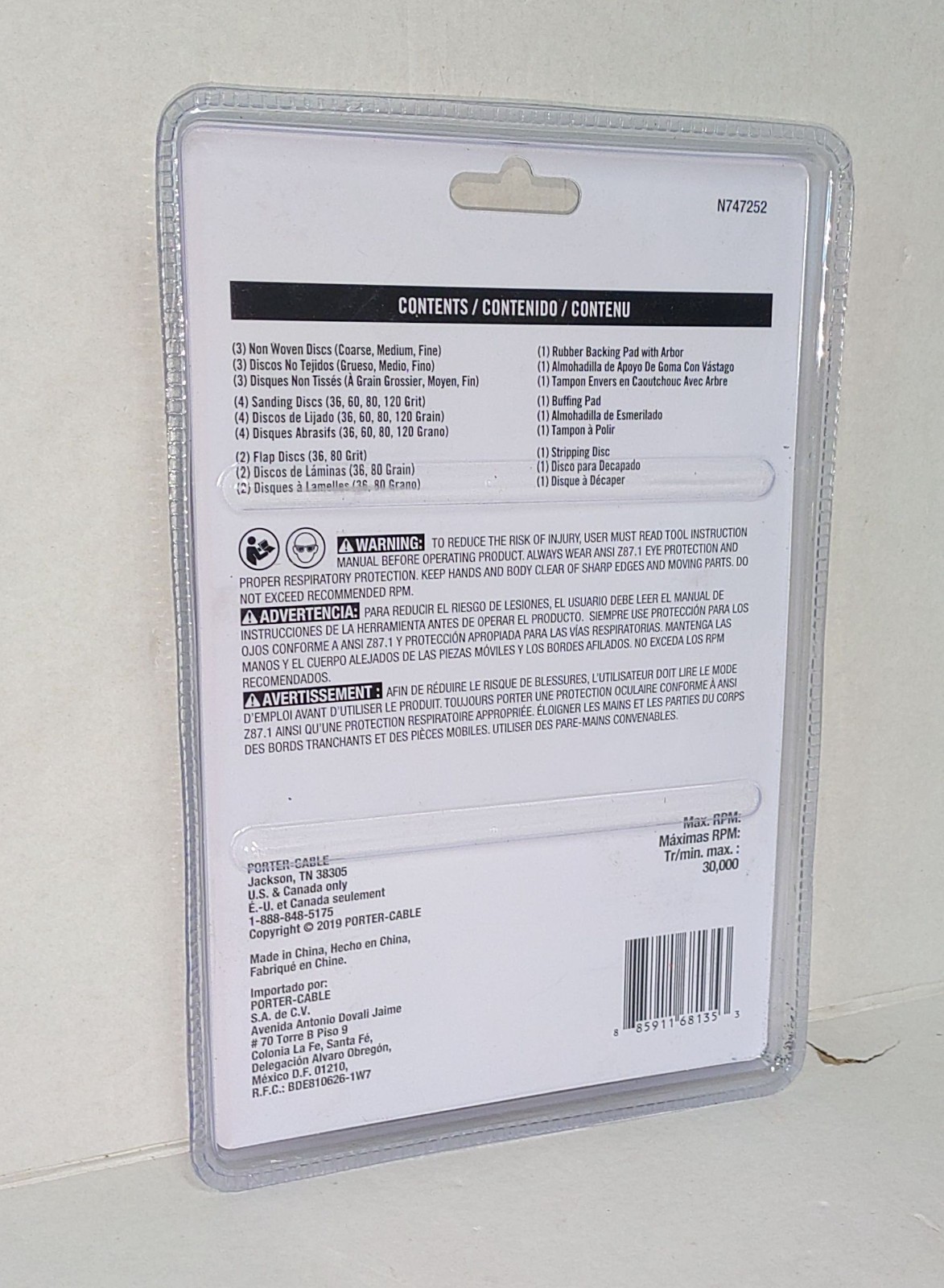 Porter Cable 12 Piece 2″ Twist Lock Set Die Grinder PCQ12SET New Sealed