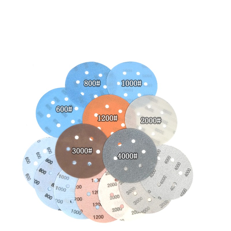 6″ – 150mm Wet And Dry Sanding Discs Film Sandpaper Pads Grit 600 – 5000 6 Hole