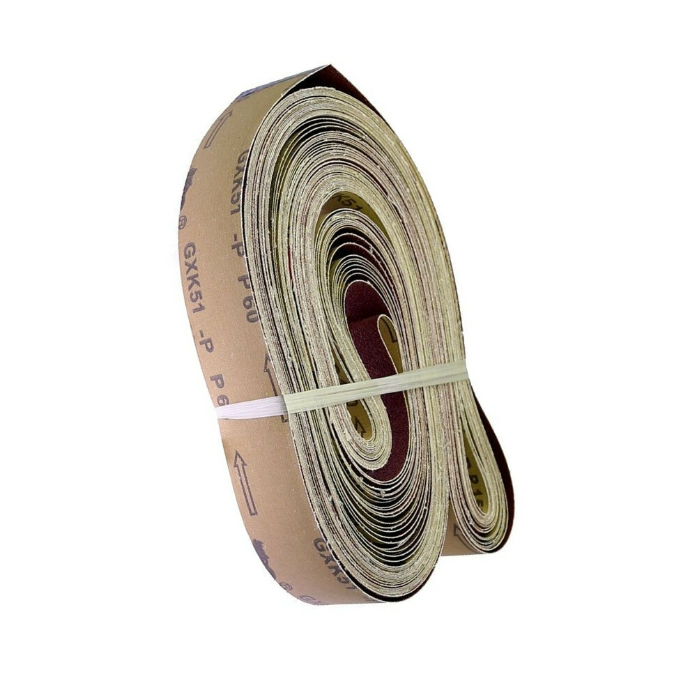 20Pcs 2000x50mm P40-800 Abrasive Sanding Belts Coarse Grinding to Fine Polishing