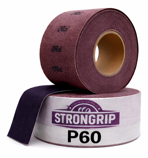 Strongrip Ceramic Mesh Roll 2-3/4 in x 22 yd Hook and Loop Purple – Choose Grit