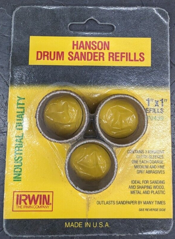 Hanson Irwin Drum Sander Refills 1″ x 1″ – 70439 – NEW USA Refill