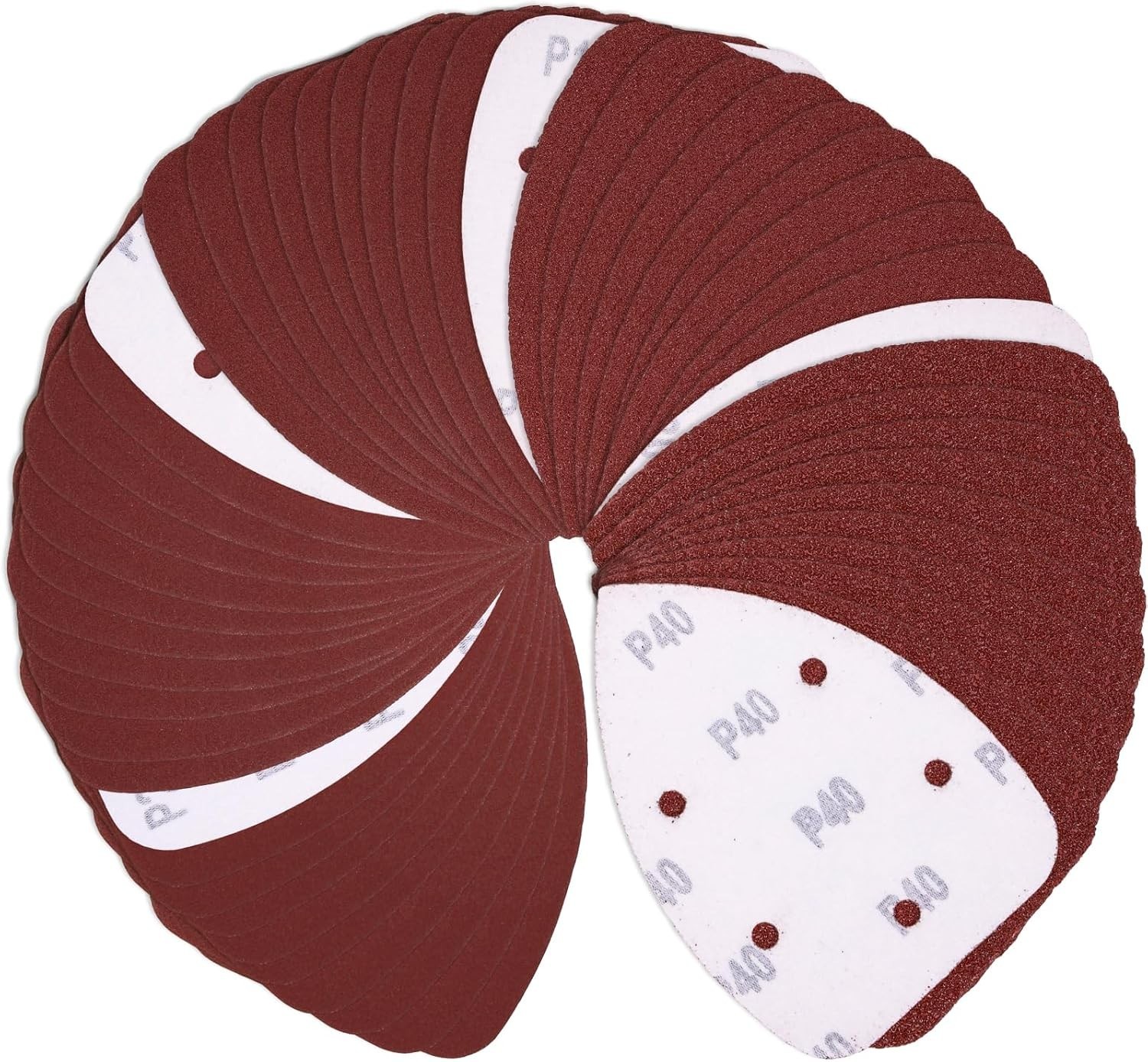 Versatile 50pc Mouse Detail Sander Sandpaper – 40 to 240 Grit for All Materials