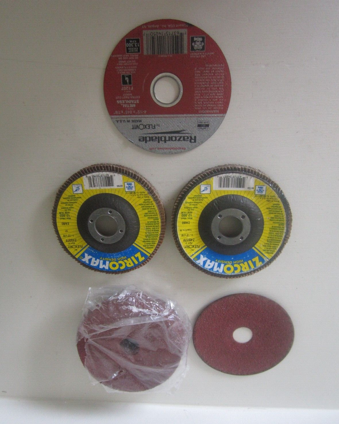 CUTTING, GRINDING SANDING DISCS FOR 4-1/2″ GRINDER / SANDER- FLEXOVENT USA