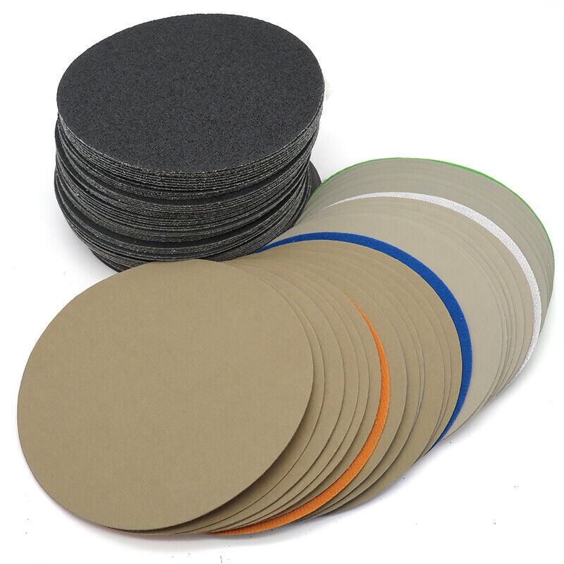 50mm Wet or Dry Sanding Discs 2in Sandpaper Hook & Loop No Hole 60-10000 GRIT
