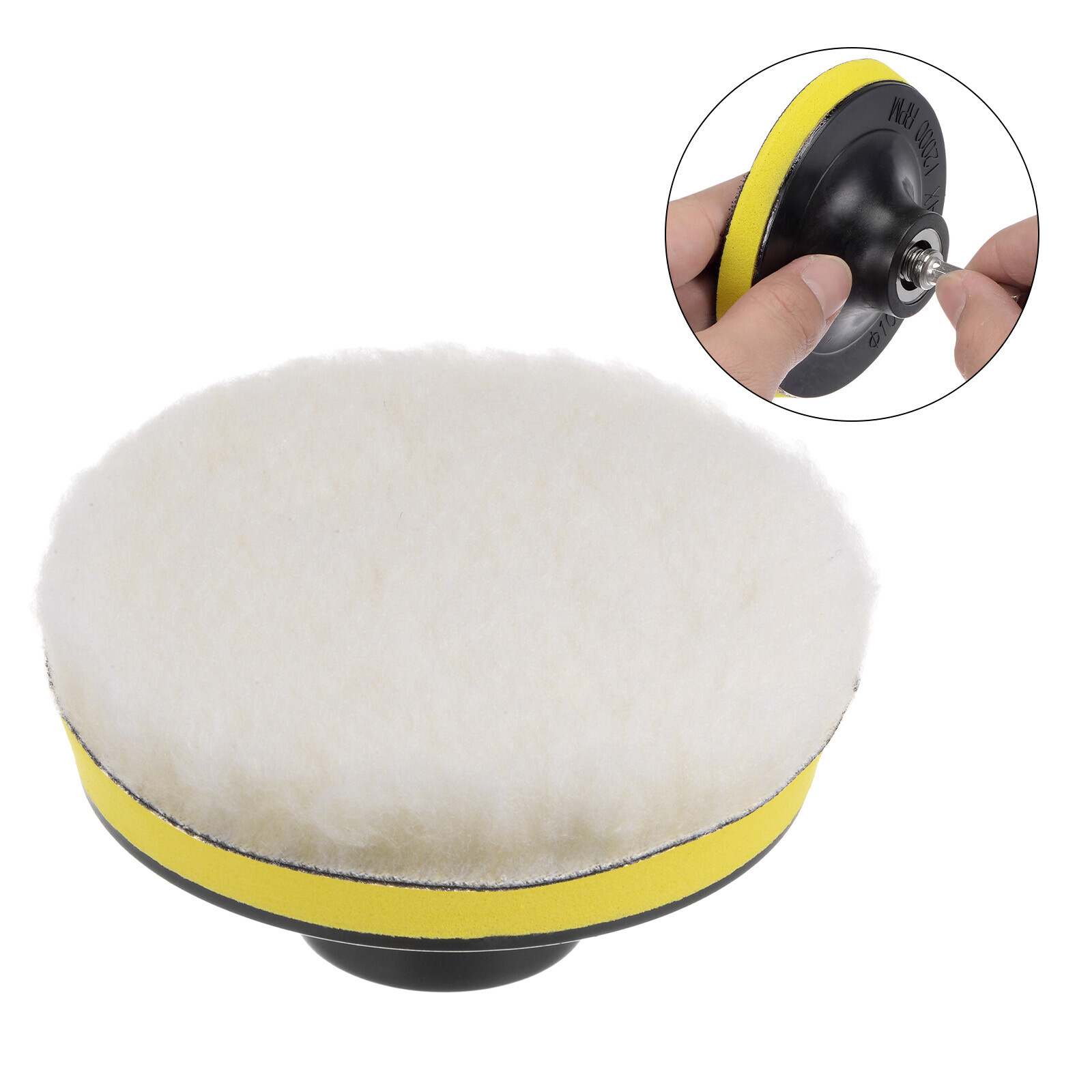 10pcs Wool Buffing Pads 5 inch Polishing Pad Polishing Buffing Pad Hook and Loop