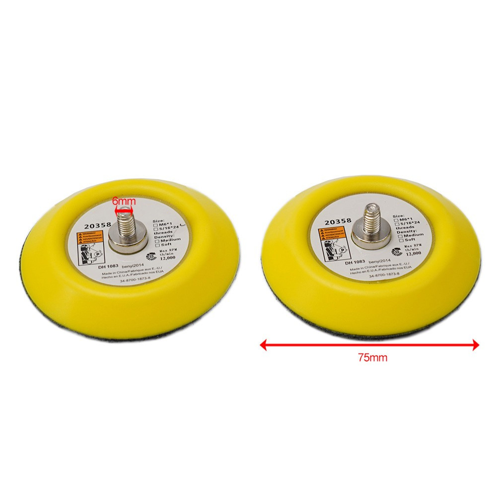 Tool Sanding Pad 75mm Equipment For DA Air & Power Sanders Grinding Part