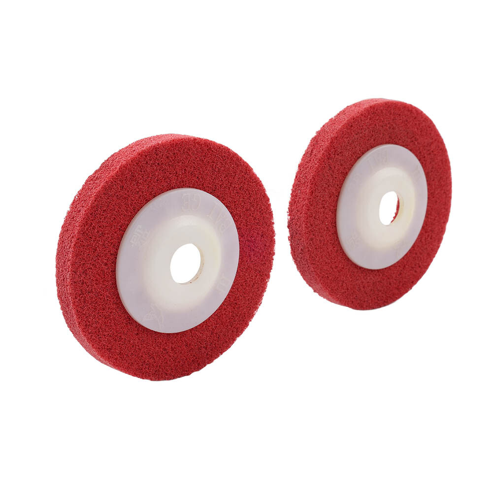 2-10Pcs 4” Nylon Fiber Polishing Wheel Abrasive Buffing Disc For Angle Grinder