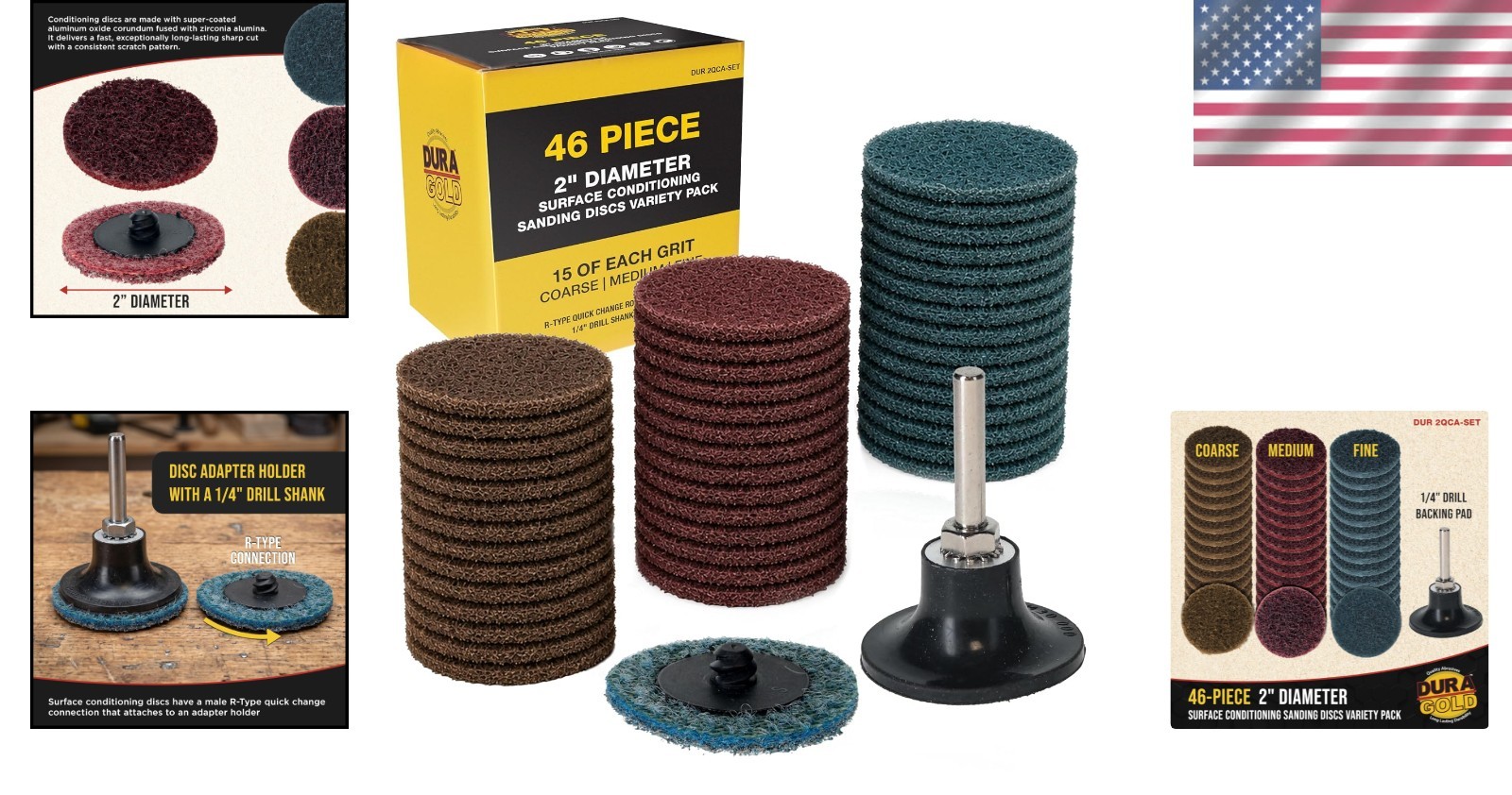 Surface Conditioning Discs – 2″ Diameter for Rust, Paint & All Surfaces