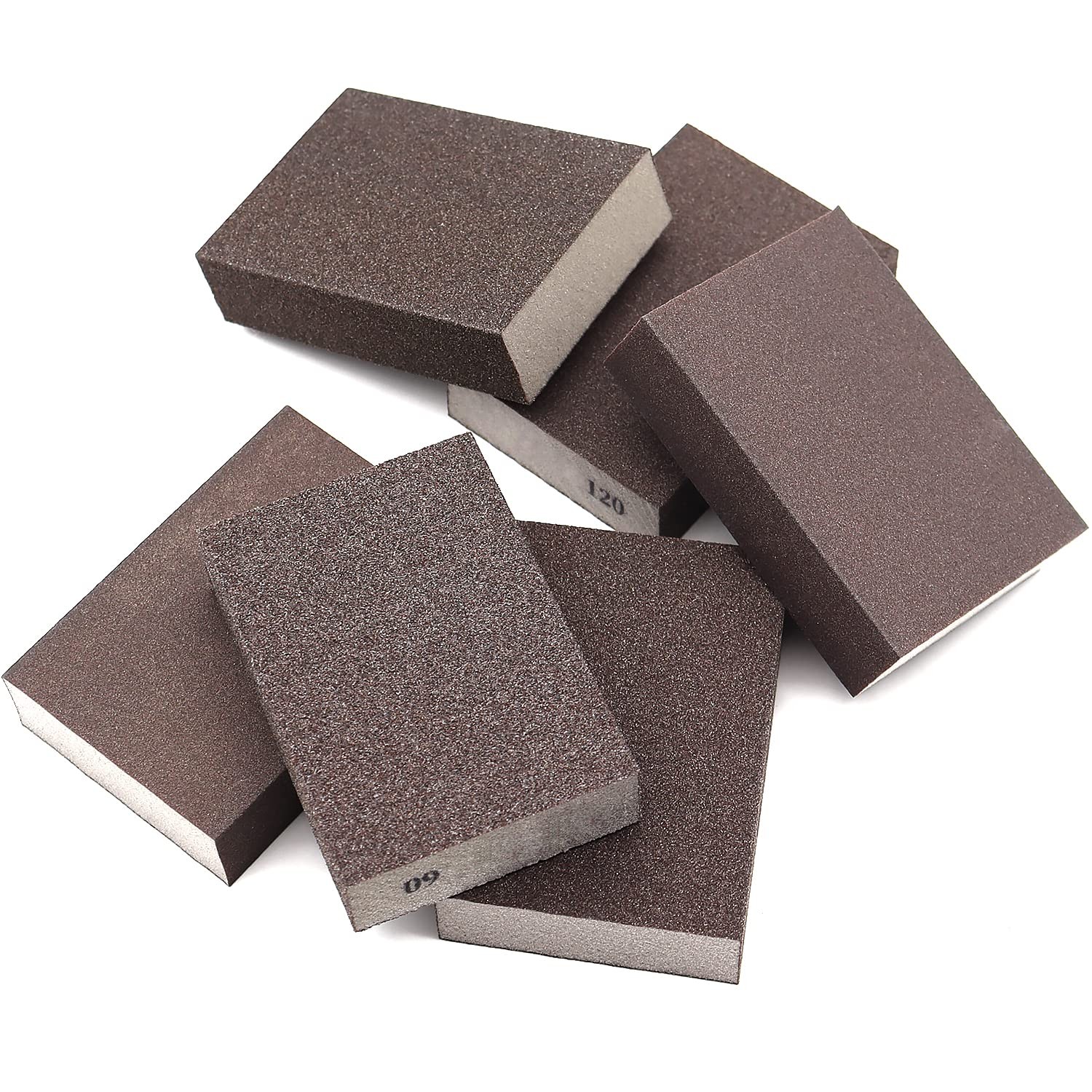 6 Pack Sanding Sponge,Drywall Sanding Blocks 6 Grits Per Pack