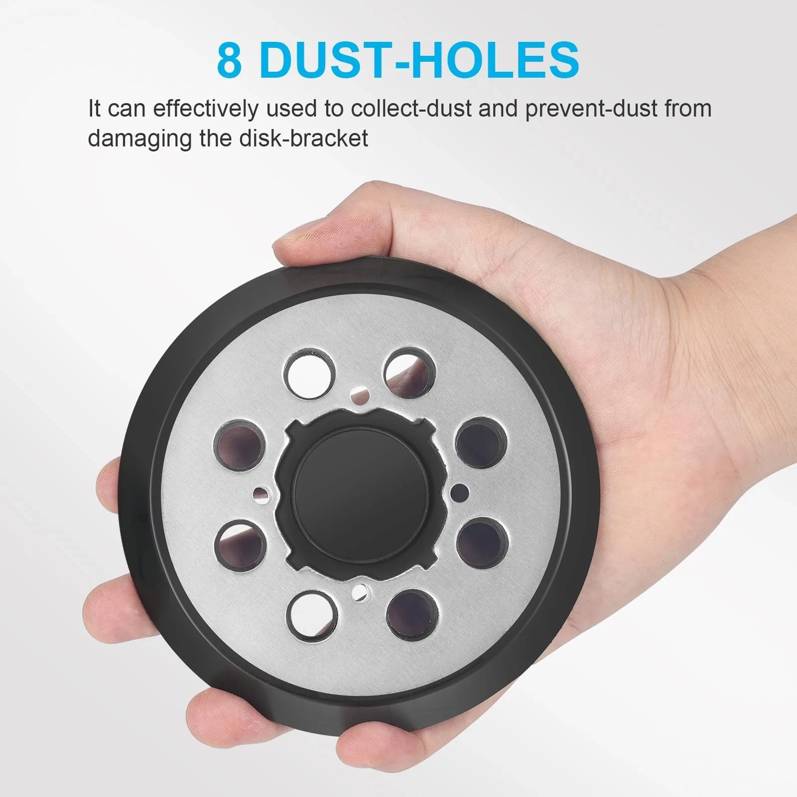 4 Orbital-Sander Sanding Replacement Pad 5″ 8 Hole Hook Loop 4 Screw fits Dewalt