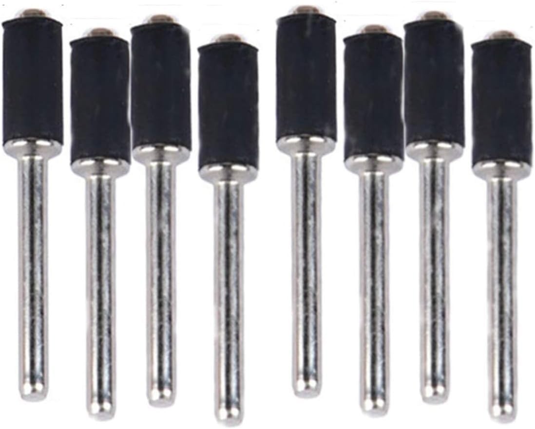 12 Pcs 1/4 Inch Rubber Mandrel Sand Drum Holder 1/8 Inch Shank for Dremel Rotary