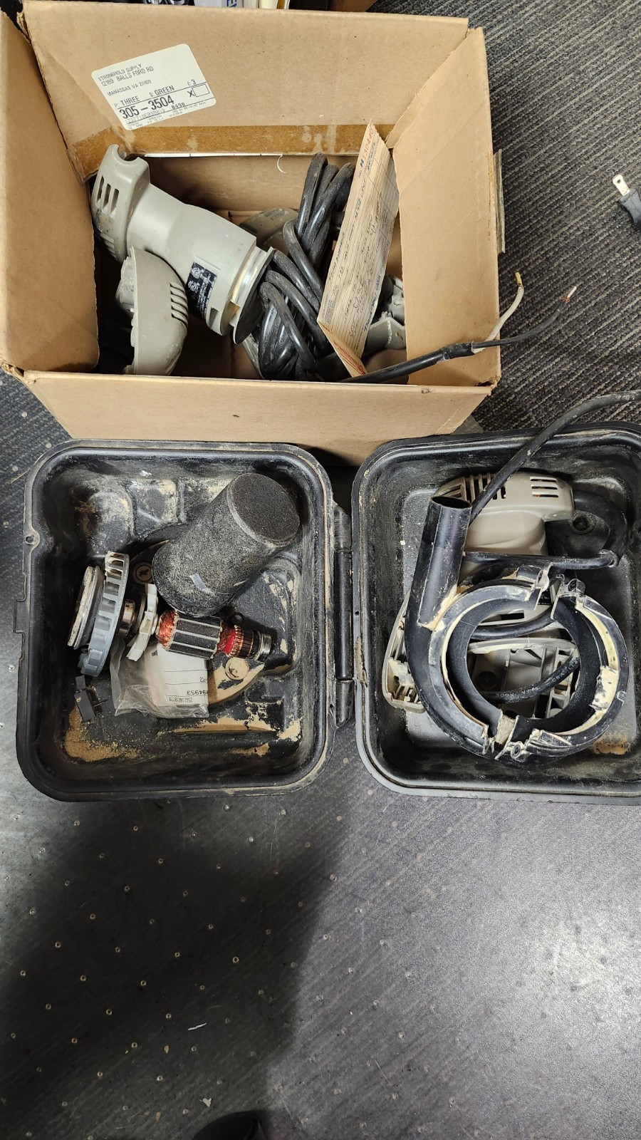 USED A04323 CASE FOR PC 360 T2 SANDER – ENTIRE PICTURE NOT FOR SALE