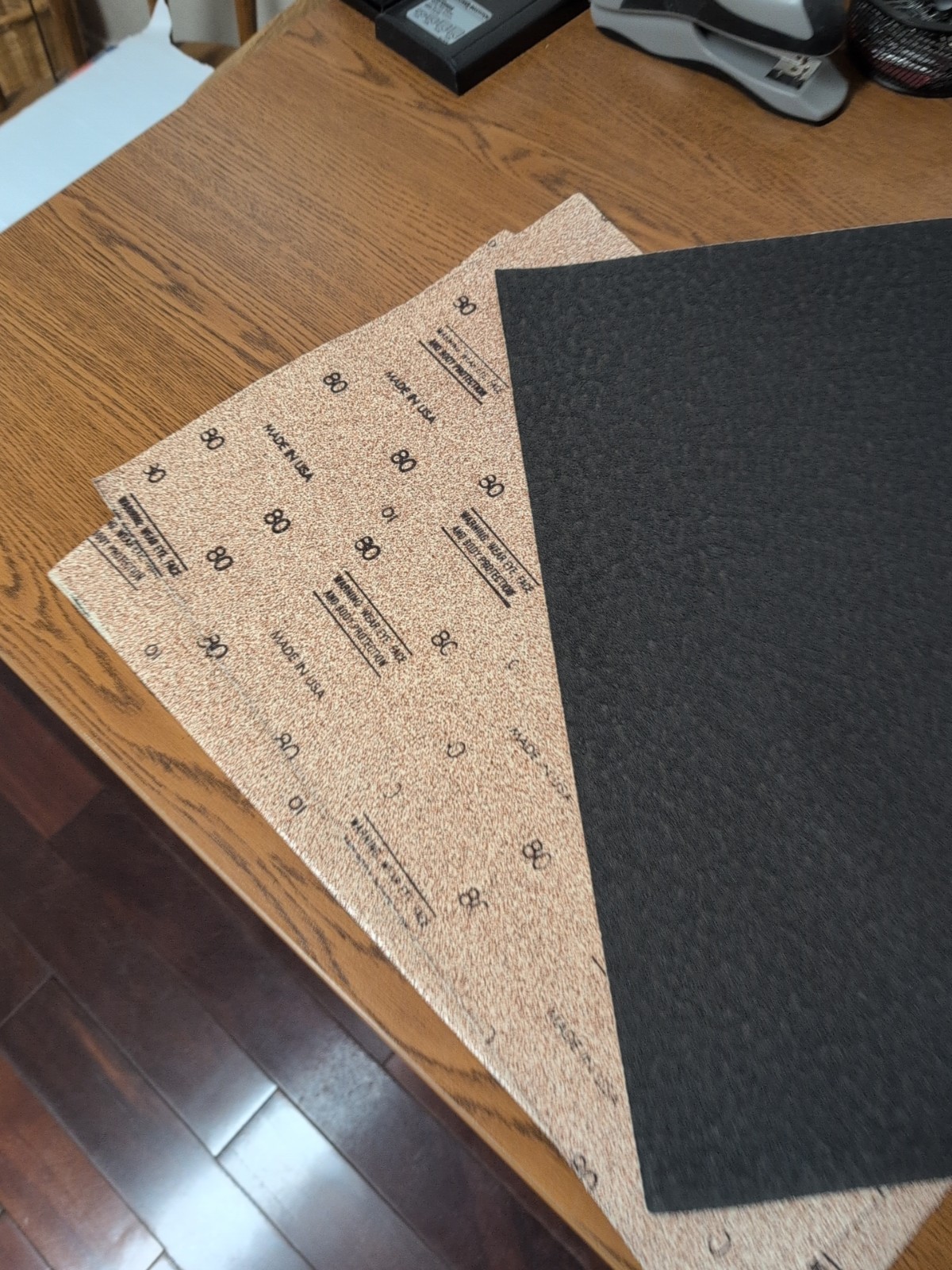 Lot of 3, 80 Grit 13″x19″ Virginia Abrasives Quicksand Sanding Sheets