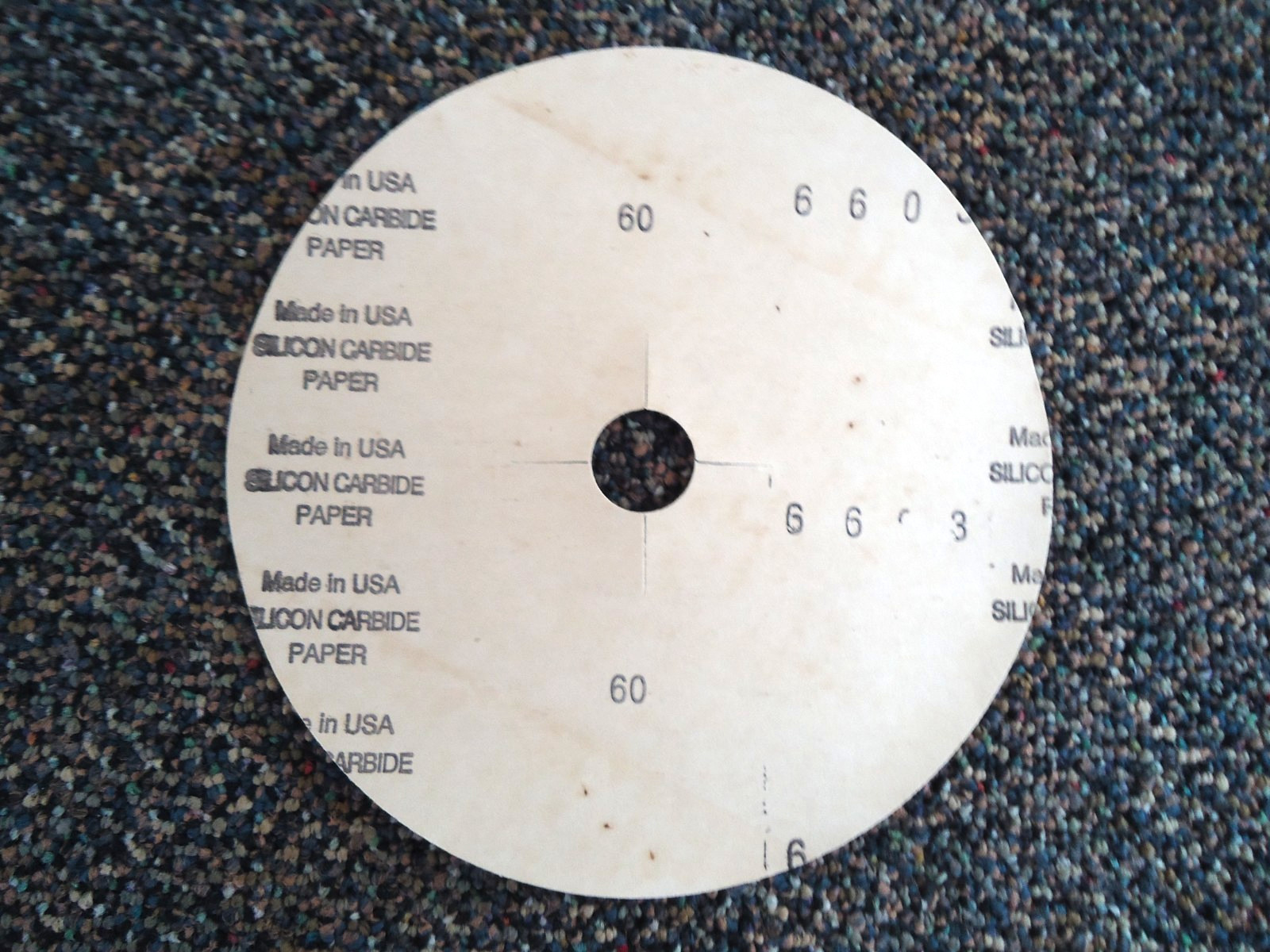 ” NIB ” Sancap Abrasives 25 Discs 7 X 7/8 Slotted 60 Grit ” Free Shipping “