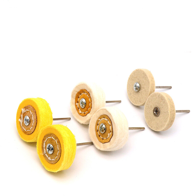 T-shaped Cloth Wheel Polishing Wool Wheel With Handle Jade Amber Agate 3mm*50mm