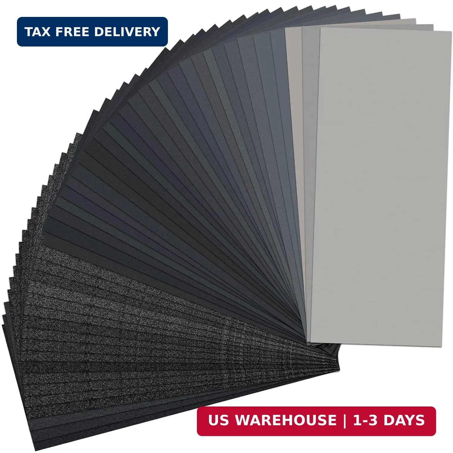 Sand Paper, 48 PCS Sandpaper, 120 to 5000 Assorted Grit Sandpaper Sheets, 9 x 3.