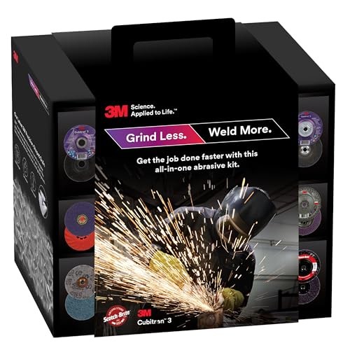 3M Grind Less Weld More Promo Kit 67115 – 4-1/2 in Discs – 16 Pieces 4.5-5 in