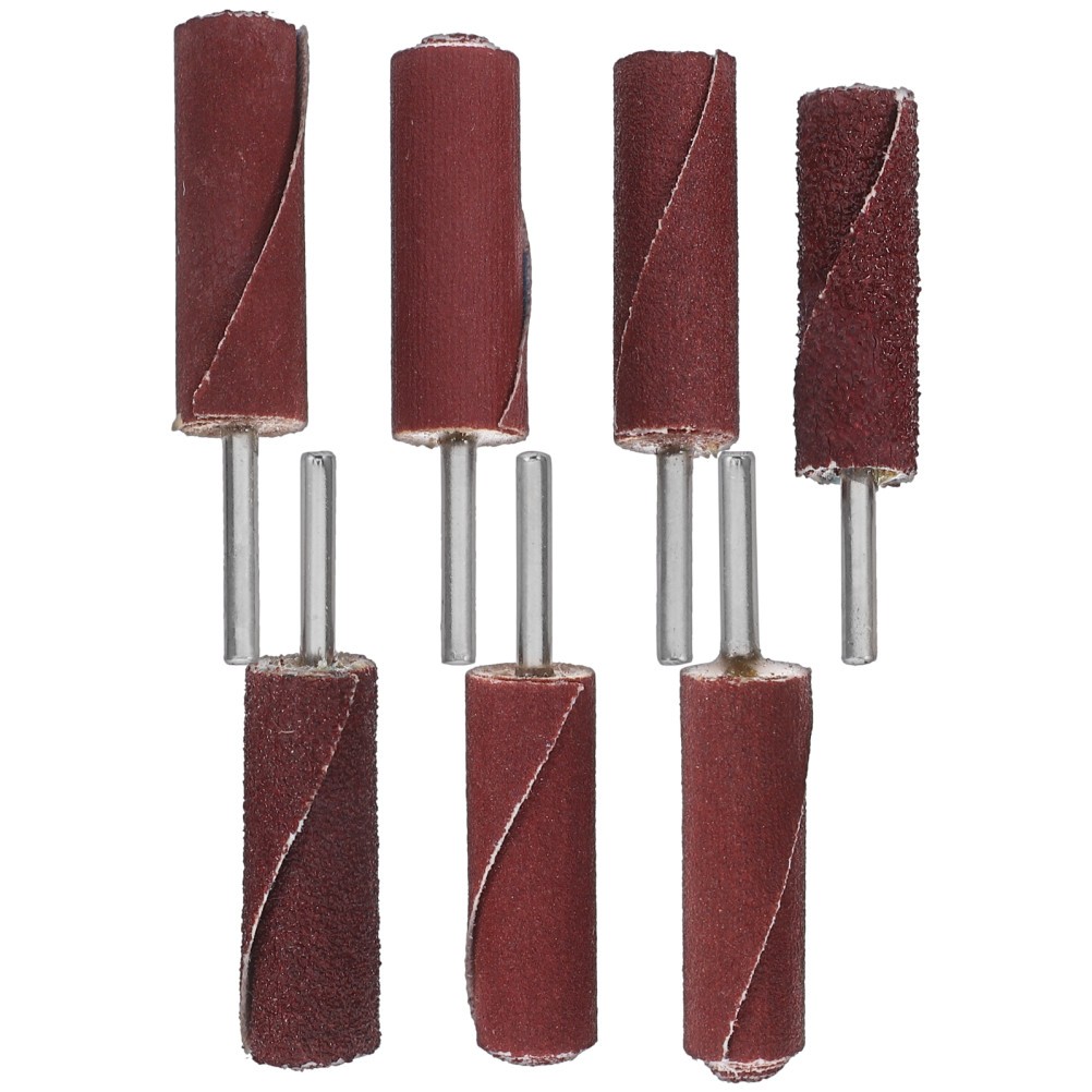 7 Pcs Sanding Drum Kit Flap Wheel Sandpaper Rolls Rotary Tool Accessories