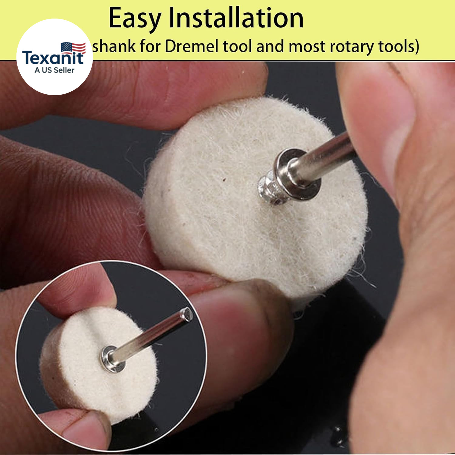 246PCS Polishing Buffing Wheel Polishing Kit for Dremel, Felt Wool Pad Set with