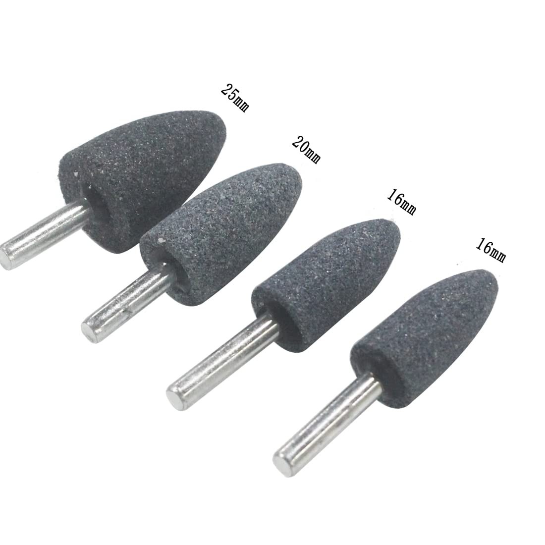 10 Pcs Rotary Grinding Stone 1/4 Inch Shank Abrasive Stones for Metal Aluminum