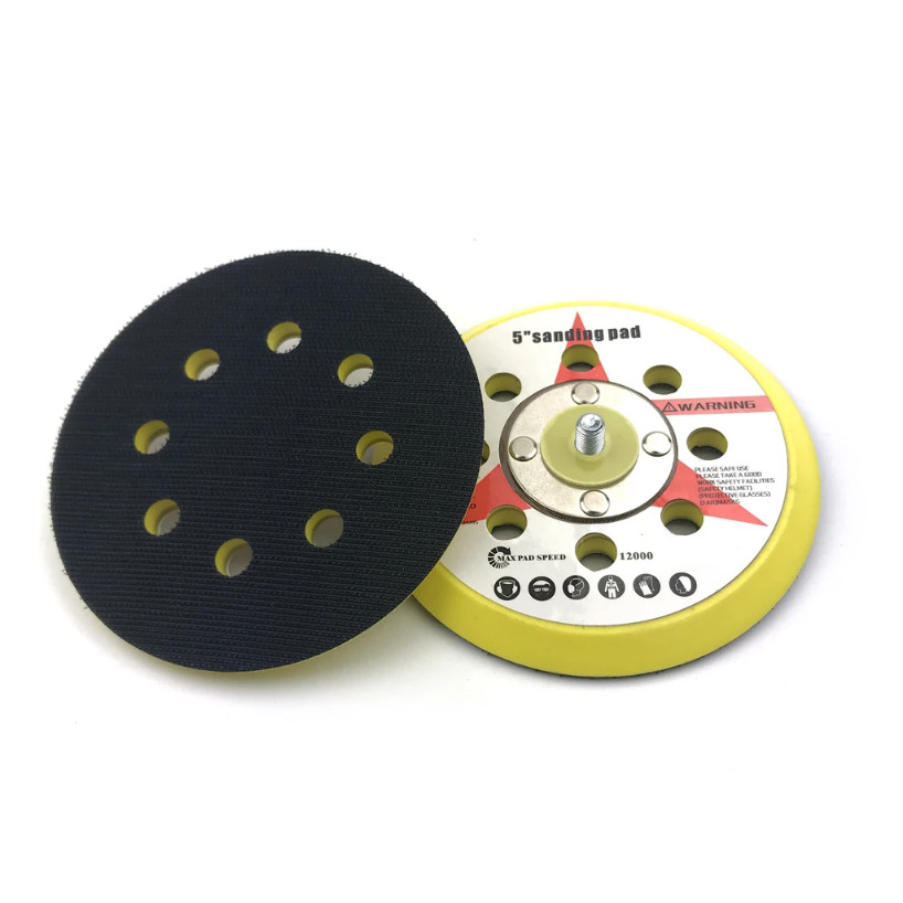 30pcs 5 Inch 8-hole 60,240,600,1000,2000,3000 grit Hook & Loop Sanding Discs set