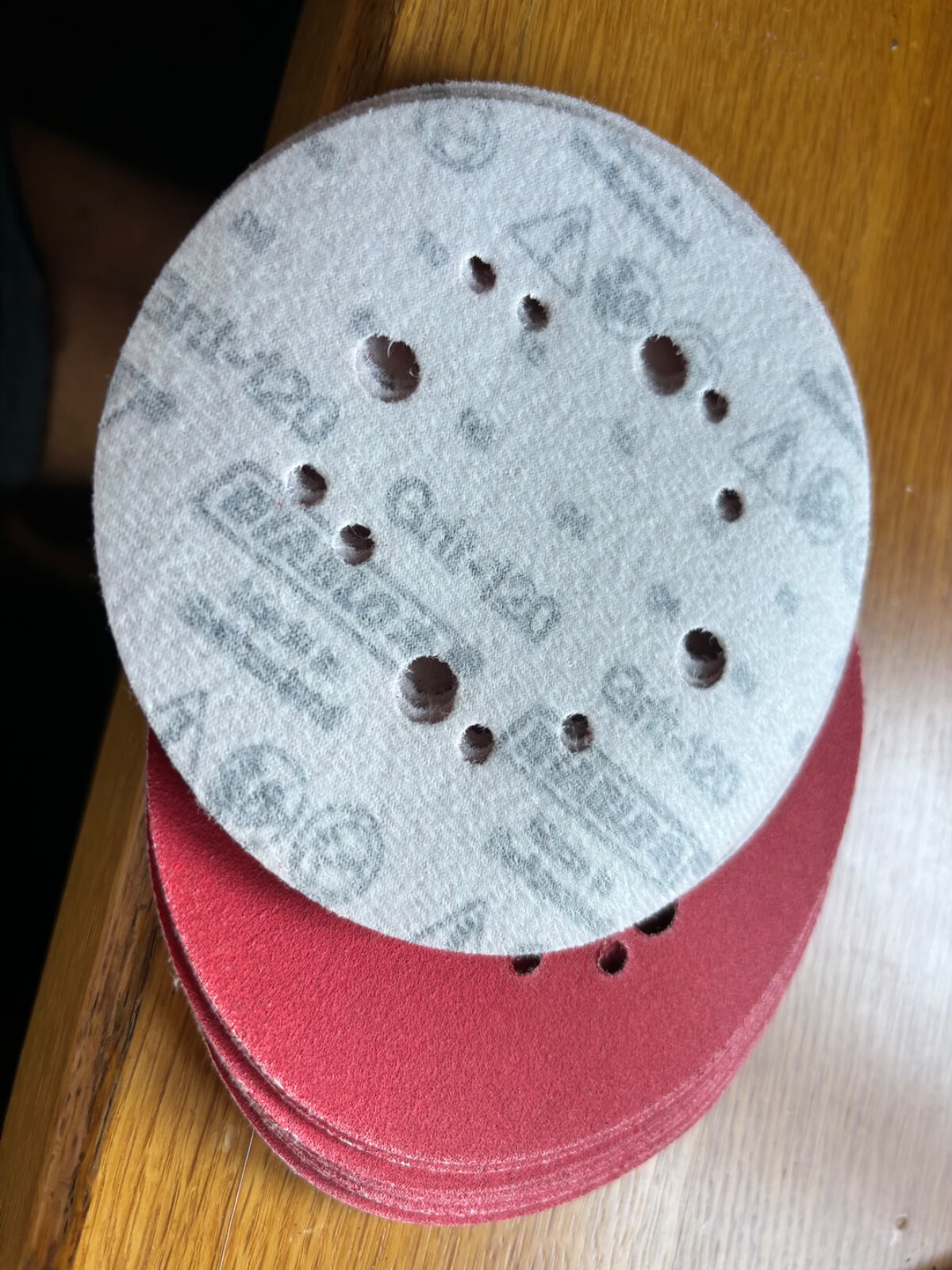 Diablo hook/lock 5 In. 120-Grit Sandpaper Universal hole pattern -13 -pack