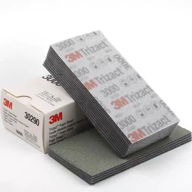 3M 30290 Trizact Hookit P3000 Grit Foam Sheets 15PCS/Box